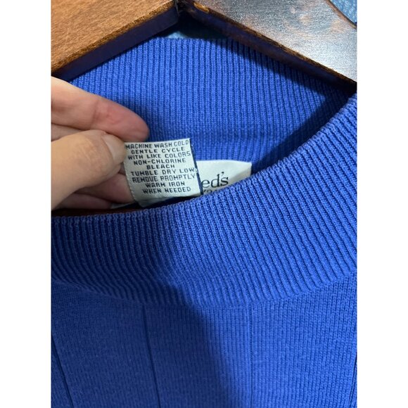 Vintage wool pant and sweater set purple blue - Picture 3 of 11